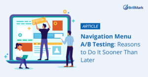 Navigation Menu AB Testing - BrillMark