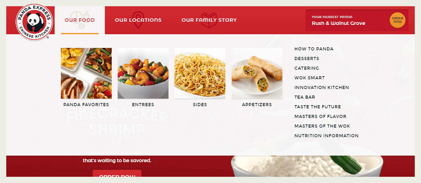 PandaExpress Menu