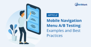 Mobile Navigation Menu AB Test - BrillMark