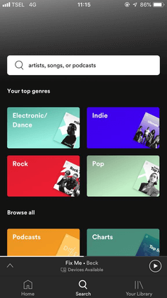 Spotify Screen