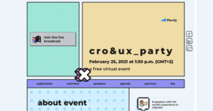 Free virtual event CRO UX-Party