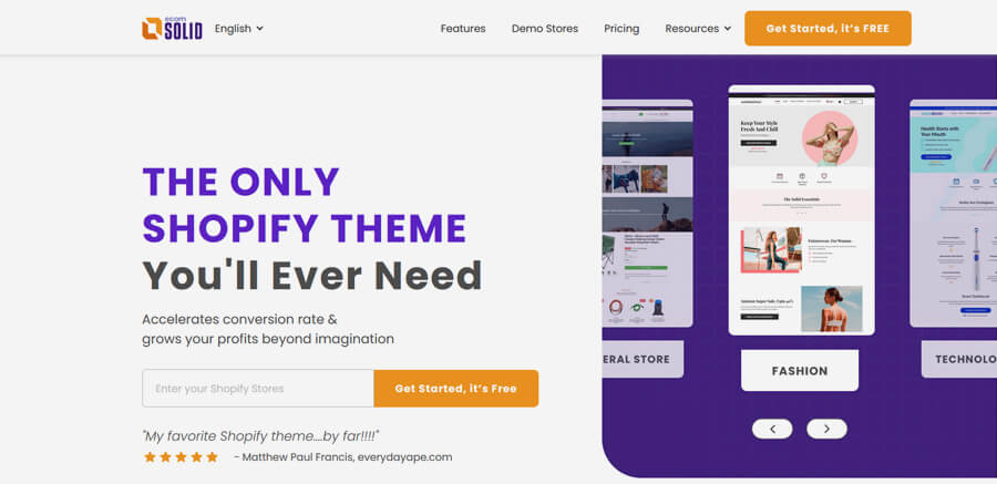 Ecom Solid Shopify Theme