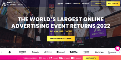 Ad World - CRO Conferences in May 2022