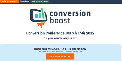 Conversion Boost - CRO Conferences in March 2022