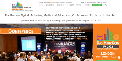 DigiMarCon UK - CRO Conferences in September 2022