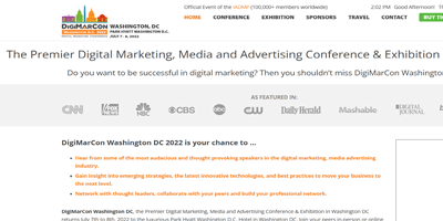 DigiMarCon Washington DC - CRO Conferences in July 2022