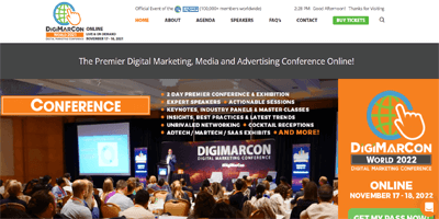 DigiMarCon World - CRO Conferences in November 2022