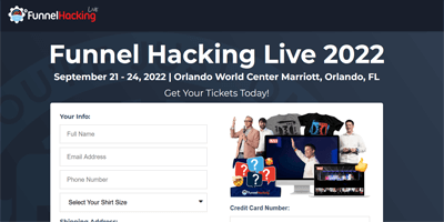 Funnel Hacking Live - CRO Conferences in September 2022