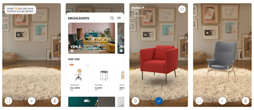 Augmented Reality in Ecommerce Work: Ikea - Example - Brillmark