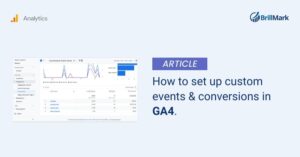 Set up custom events and conversions in GA4- Brillamrk